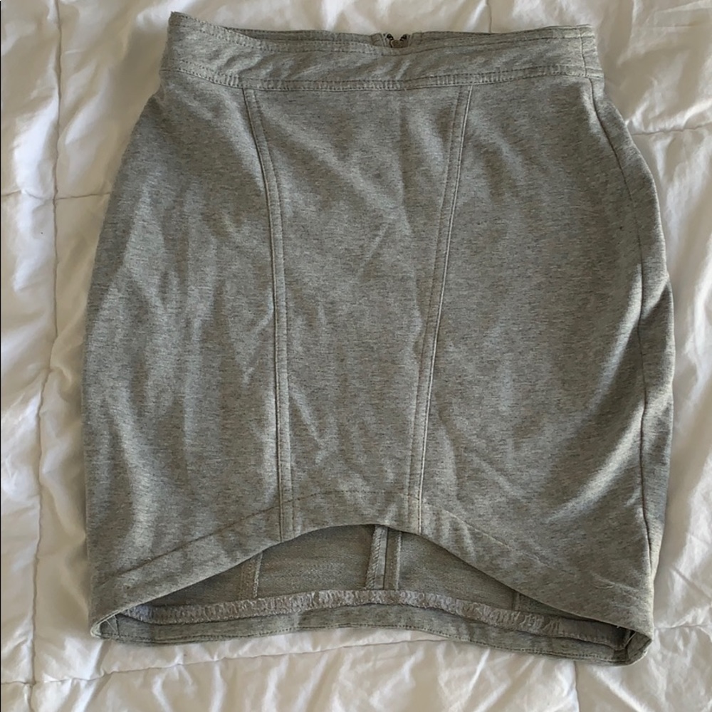 Rehab symmetrical mini skirt